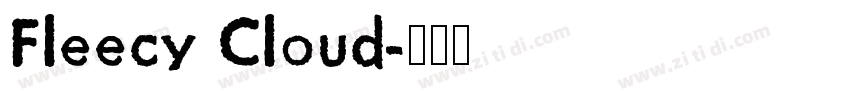 Fleecy Cloud字体转换